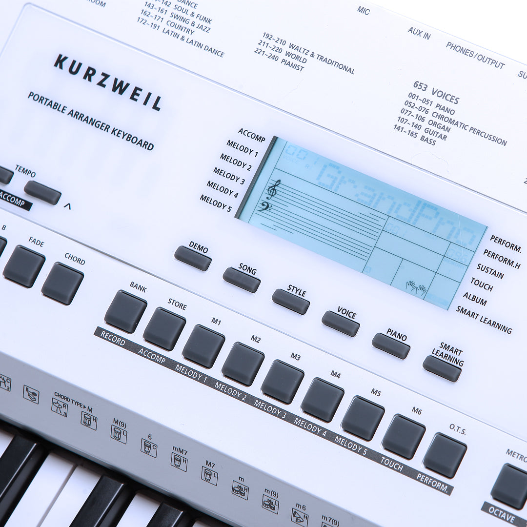 Kurzweil KP-110 Arranger Keyboard WHITE